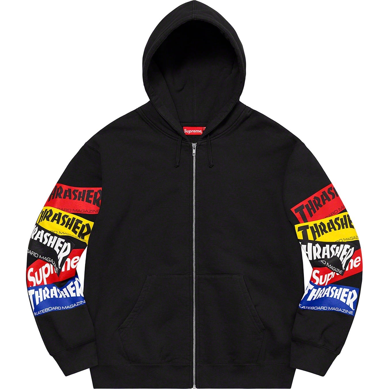 Supreme®/Thrasher® Multi Logo Zip Up Hooded Sweatshirt view 4